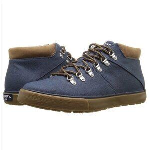 Sperry Top Sider Denim Blue Striper Chukka Alpine Lightweight Boots Shoes Size 8